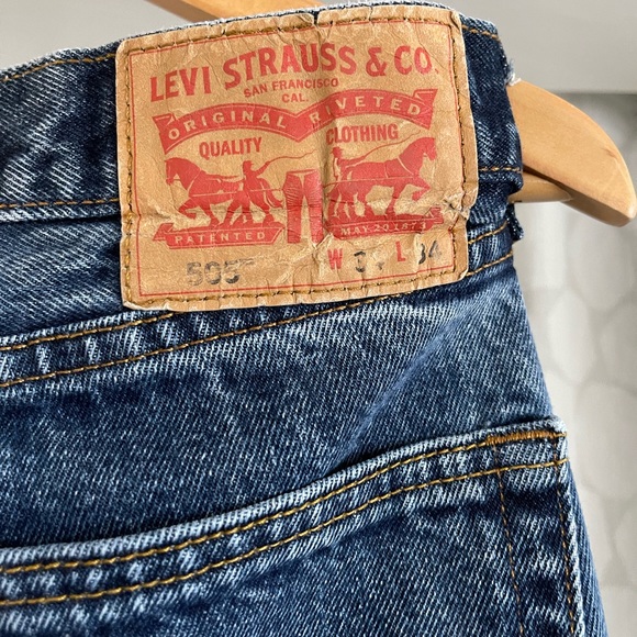 Mens Levi’s 505 jeans 👖: W:34” / L: 34” Pre Owned - Picture 5 of 5